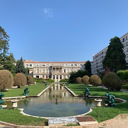 Superbe Appartement 3 Pieces Vue Mer Dans Une Residence Arboree 5 Min De La Mer Nice Exteriör bild