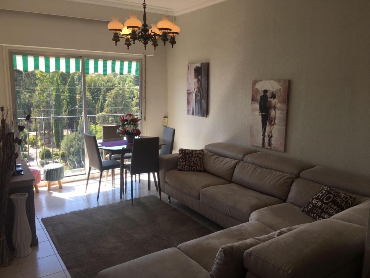 Superbe Appartement 3 Pieces Vue Mer Dans Une Residence Arboree 5 Min De La Mer Nice Exteriör bild